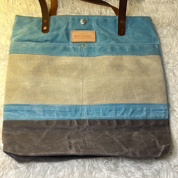 BURNBAGS USA canvas / leather tote bag - Picture 7 of 7